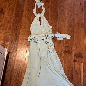 Sage Green Lulu's Bridesmaid Dress